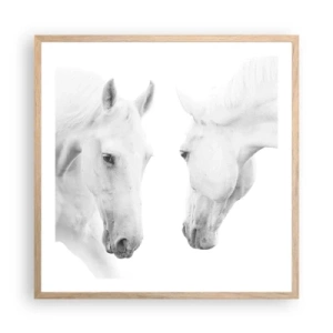 Affisch i ram av ljusek - Är det vänskap…? - 60x60 cm