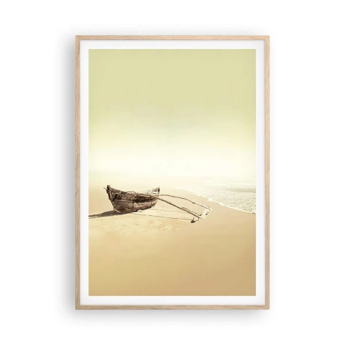 Affisch i ram av ljusek - Minne från sydliga hav - 70x100 cm