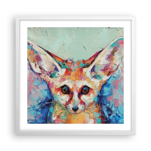 Affisch i vit ram - Är ni redo för mig? - 50x50 cm