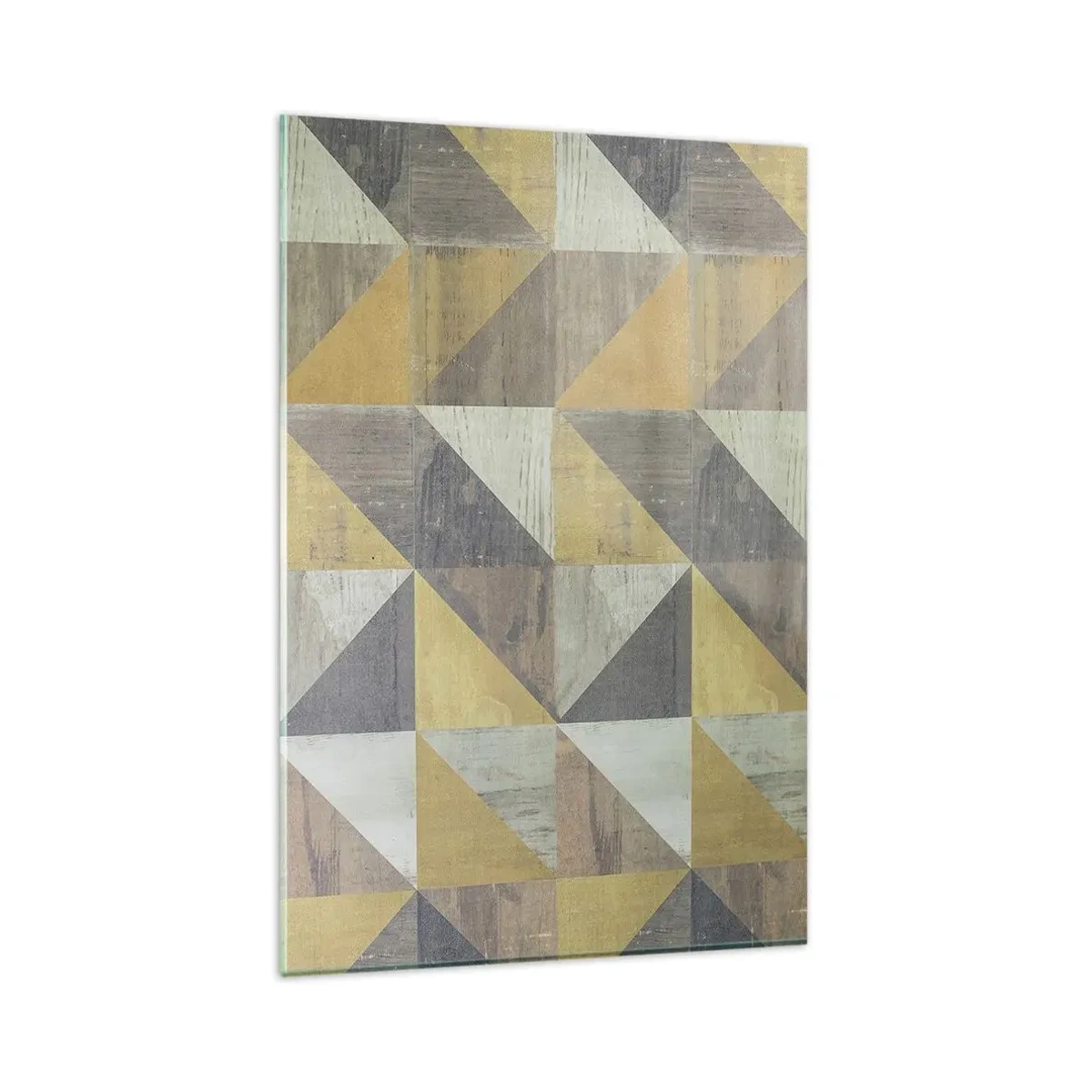 Glastavla - Bild på glas - Under triangelns vinkel - 80x120 cm