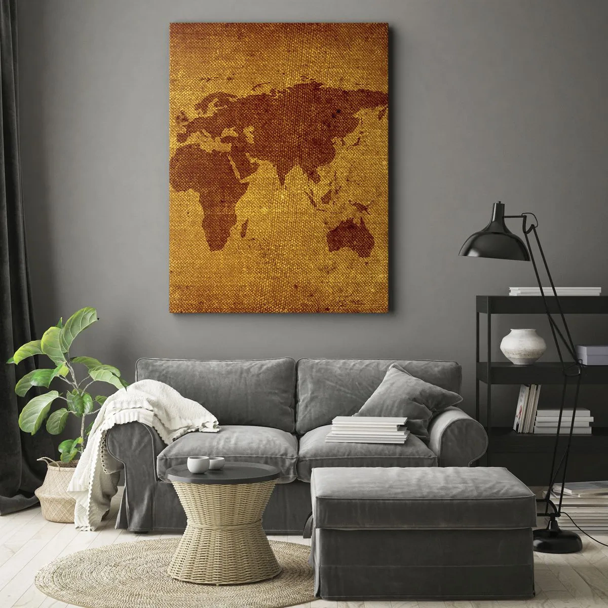 Canvastavla - Bild på duk - Inbjudan till resa - 80x120 cm