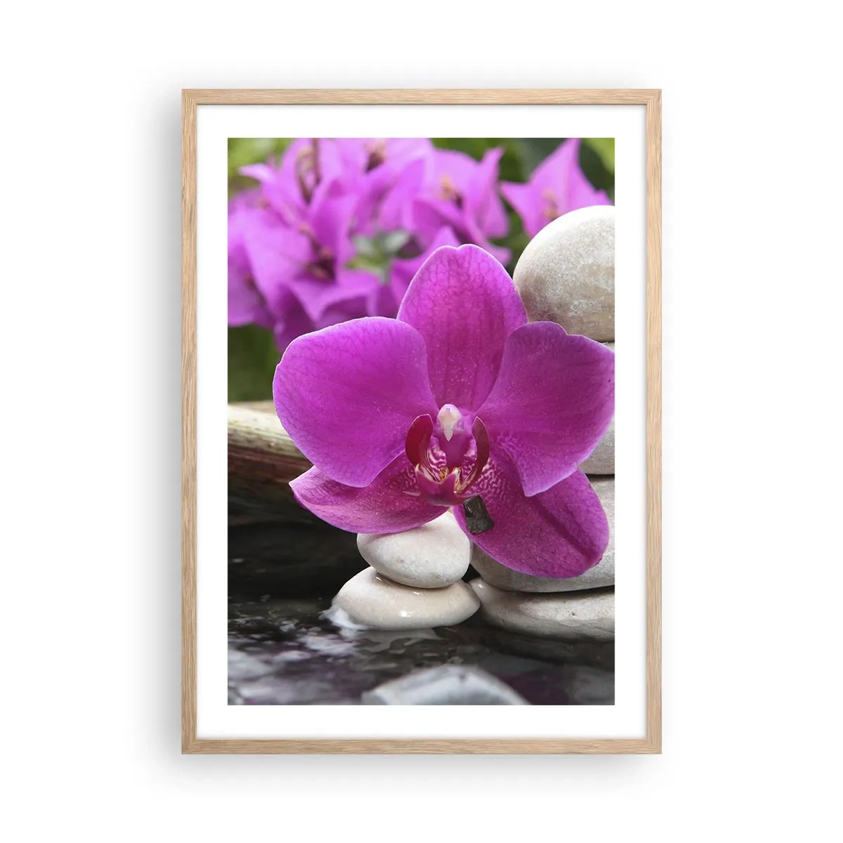 Affisch i ram av ljusek - Så kopplar du av - 50x70 cm