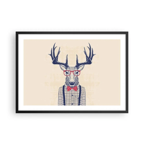 Affisch i svart ram - Rolig extravagans - 70x50 cm