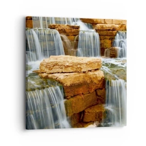 Canvastavla - Bild på duk - Trappan till himlen - 30x30 cm