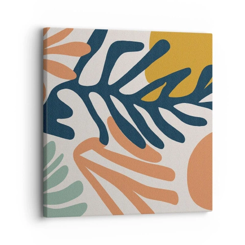 Canvastavla - Bild på duk - Korallhav - 30x30 cm