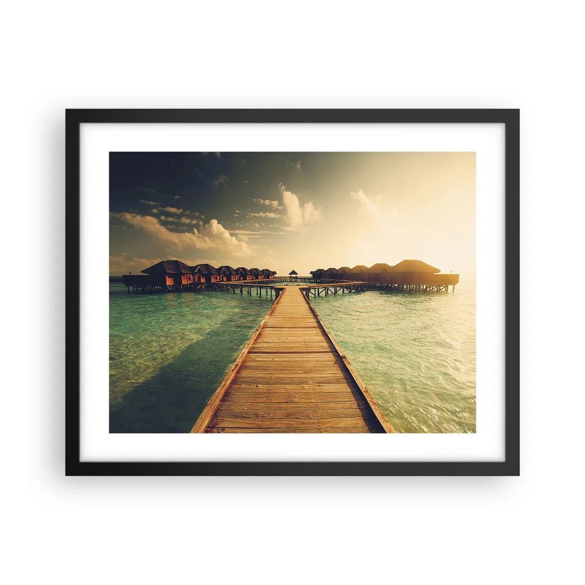 Affisch i svart ram - Varm inbjudan - 50x40 cm