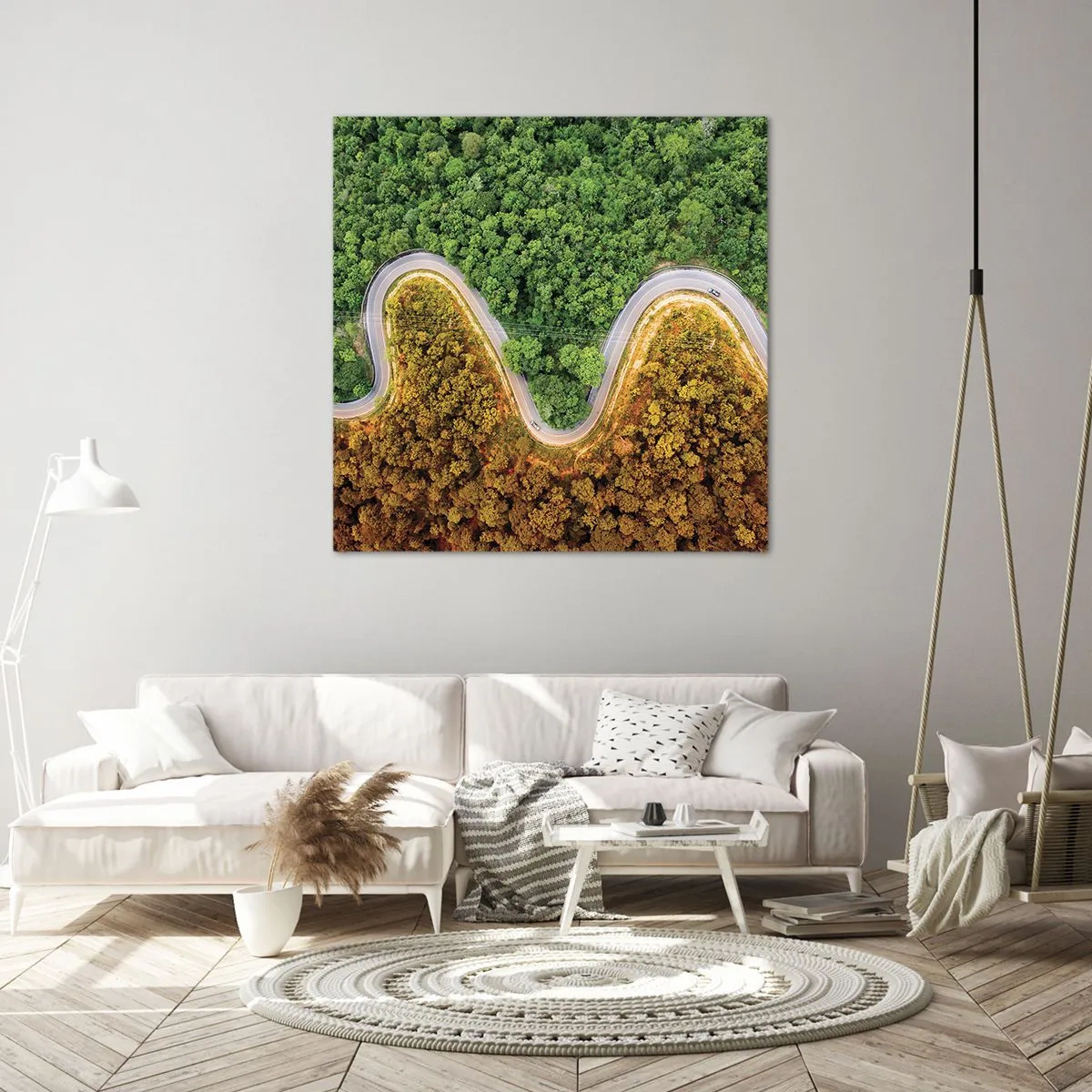 Canvastavla - Bild på duk - Gränser och genombrott - 70x70 cm