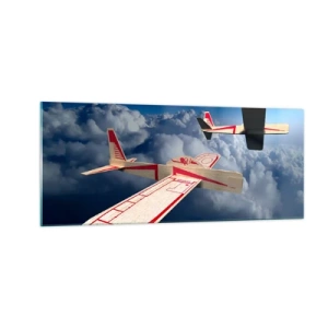 Glastavla - Bild på glas - Ännu högre, ännu längre - 100x40 cm