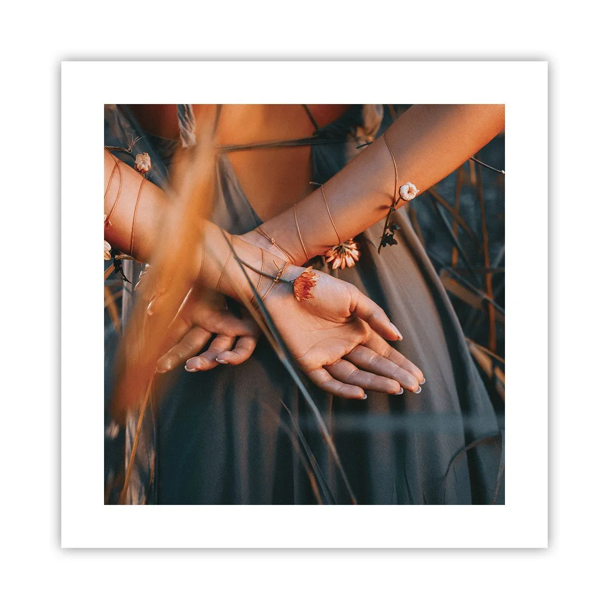 Affisch - Bunden till naturen - 40x40 cm