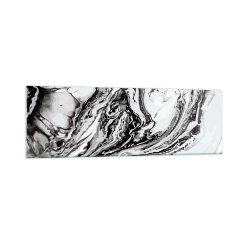 Glastavla - Bild på glas - I början var det kaos - 160x50 cm
