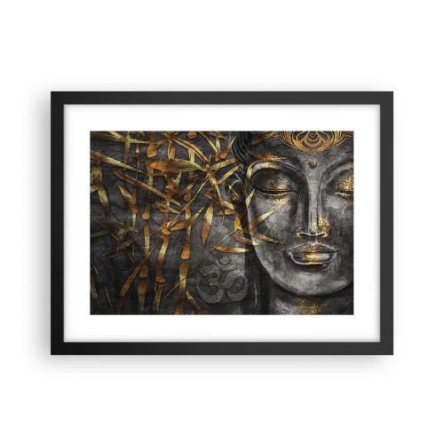 Affisch i svart ram - Känn lugnet - 40x30 cm