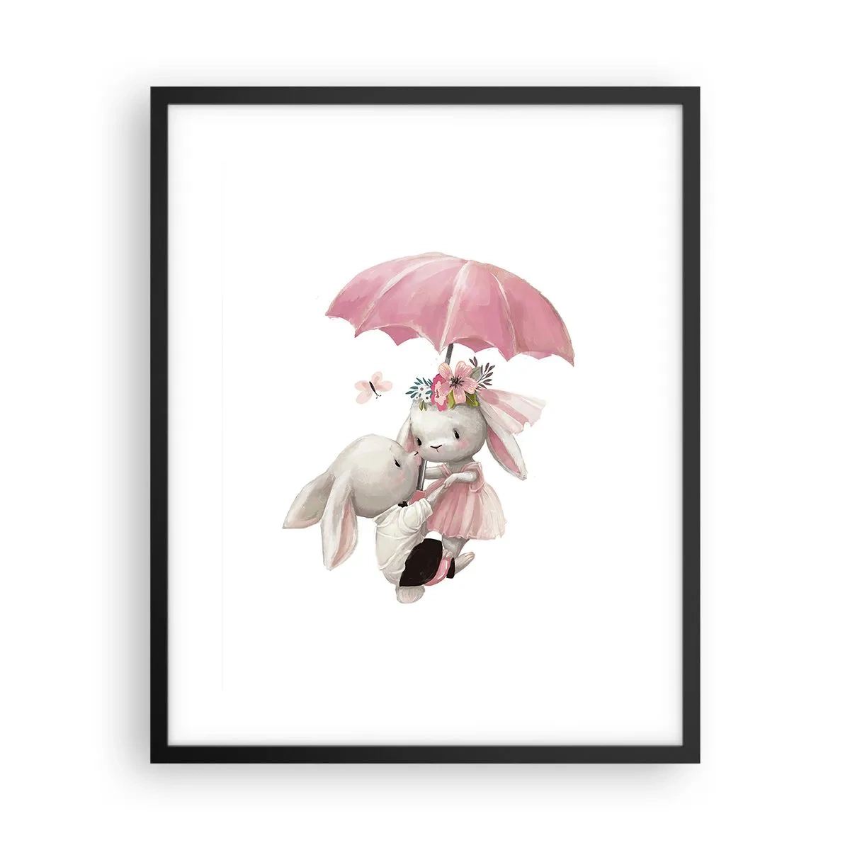 Affisch i svart ram - Det är just kärlek - 40x50 cm