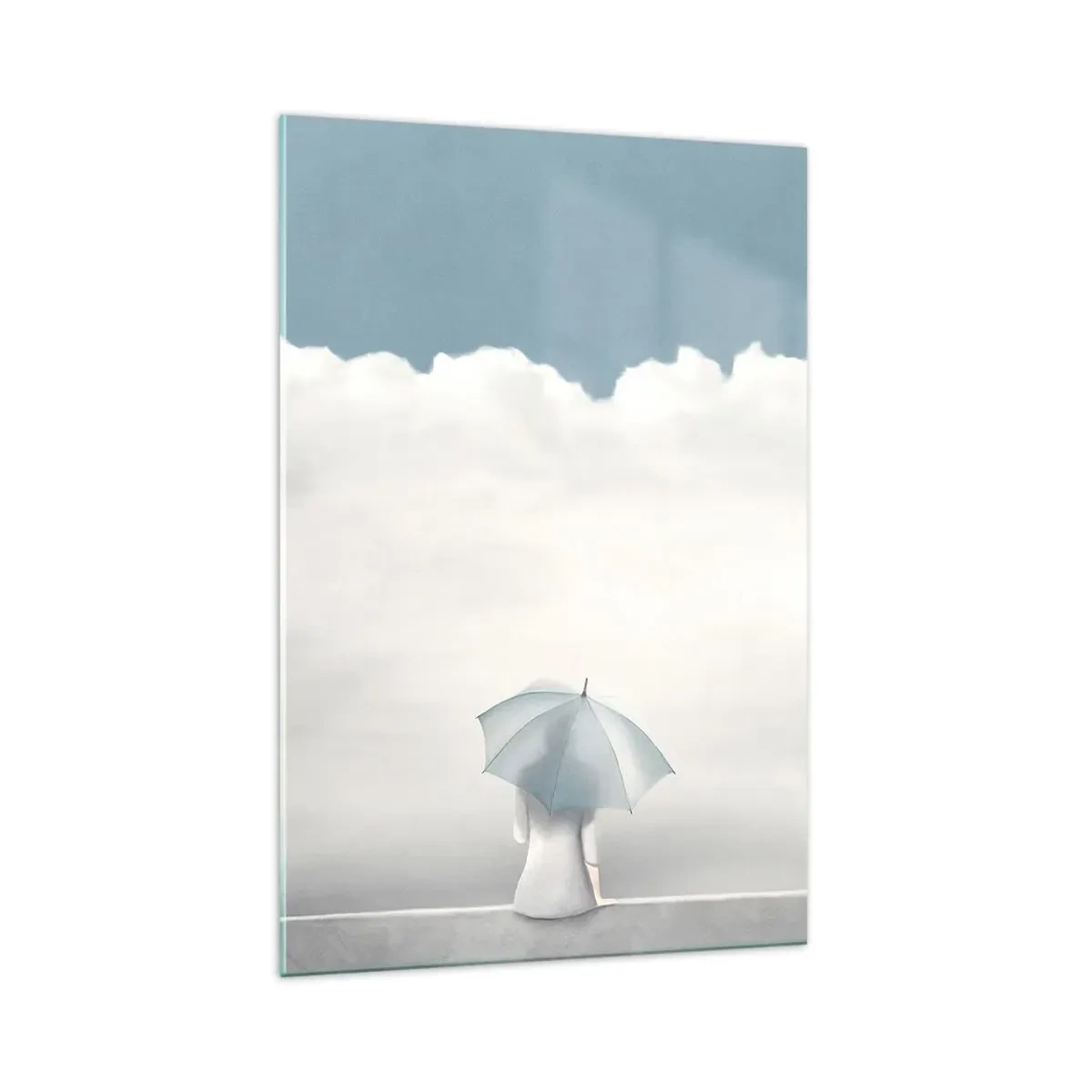 Glastavla - Bild på glas - På gränsen mellan java och dröm - 70x100 cm