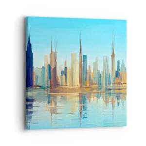 Canvastavla - Bild på duk - Solig metropol - 40x40 cm