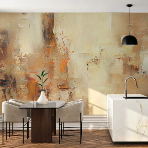 Fototapet på mått Premium Canvas - Bärnstenens själ - Abstraktion, Bit, Minimalism