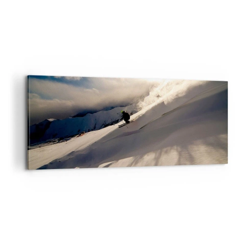 Canvastavla - Bild på duk - Fjällutmaningen accepterad - 100x40 cm
