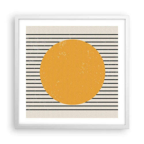 Affisch i vit ram - Enkelhetens kraft - 50x50 cm