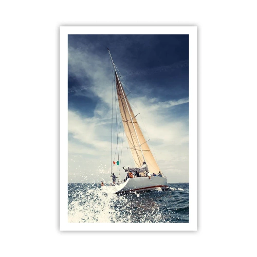 Affisch - De hinner inte ikapp oss! - 61x91 cm