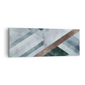 Canvastavla - Bild på duk - Sofistikerad elegans i geometri - 140x50 cm