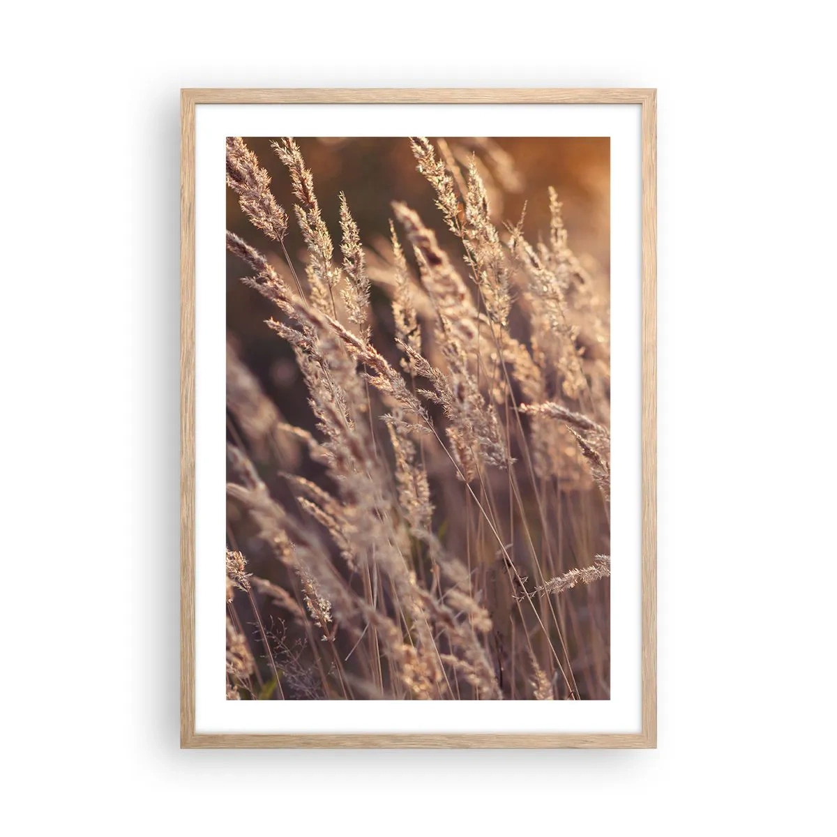 Affisch i ram av ljusek - Redo att välkomna hösten - 50x70 cm