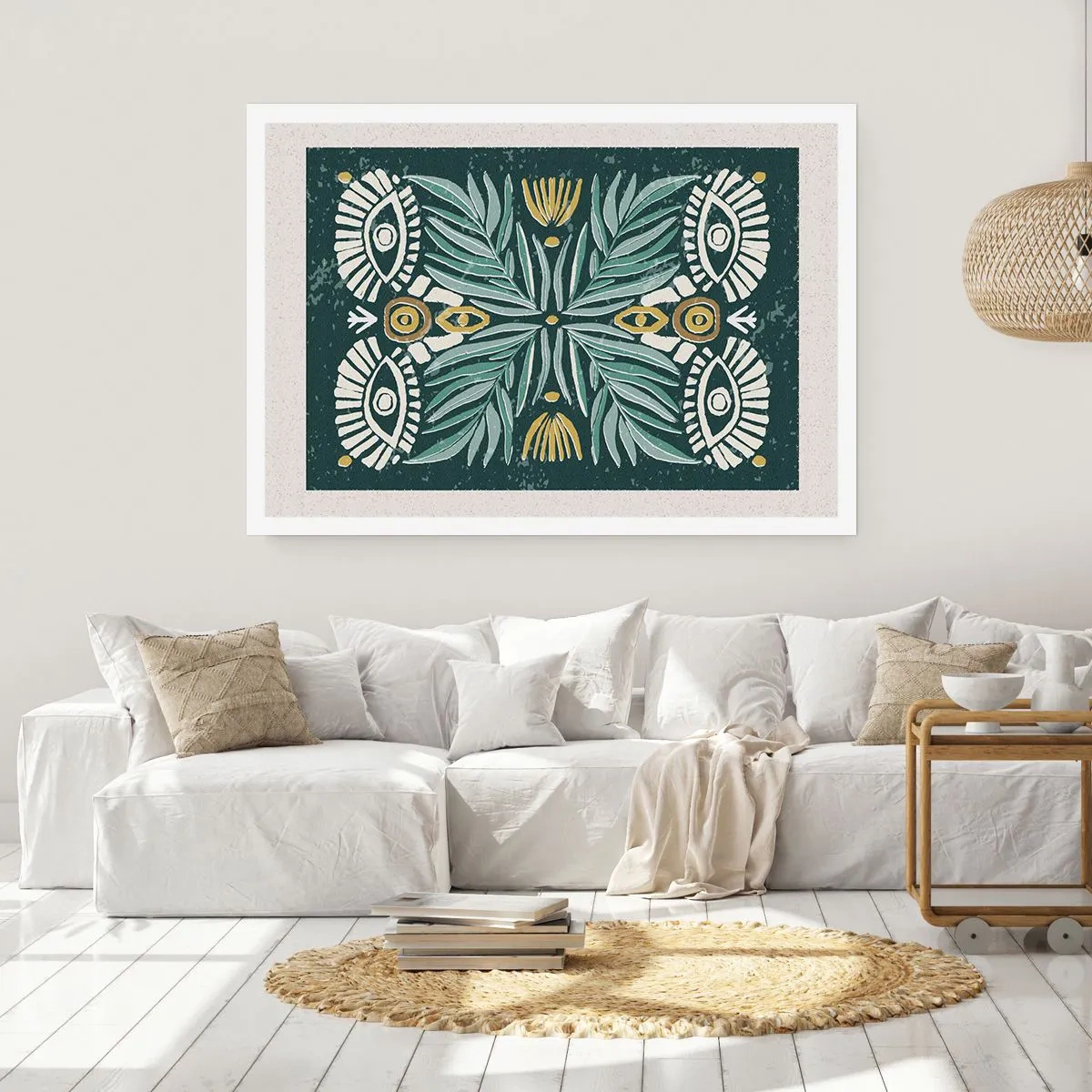 Affisch - Som ett folkligt mönster - 50x40 cm