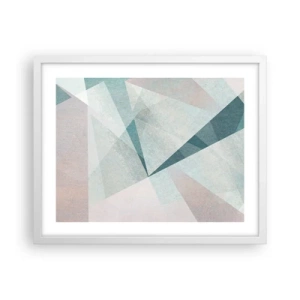 Affisch i vit ram - Lugnt trots dynamiskt - 50x40 cm