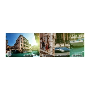 Provbit av fototapet Premium Sand - Venedig - Amore Mio - Stad, Venedig, Gondoler - 100x30 cm