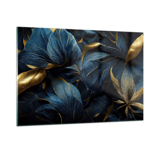 Glastavla - Bild på glas - Fodrad med guld - 120x80 cm