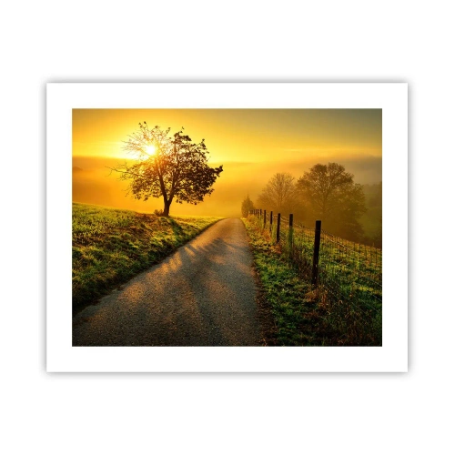 Affisch - Honungfärgad eftermiddag - 50x40 cm