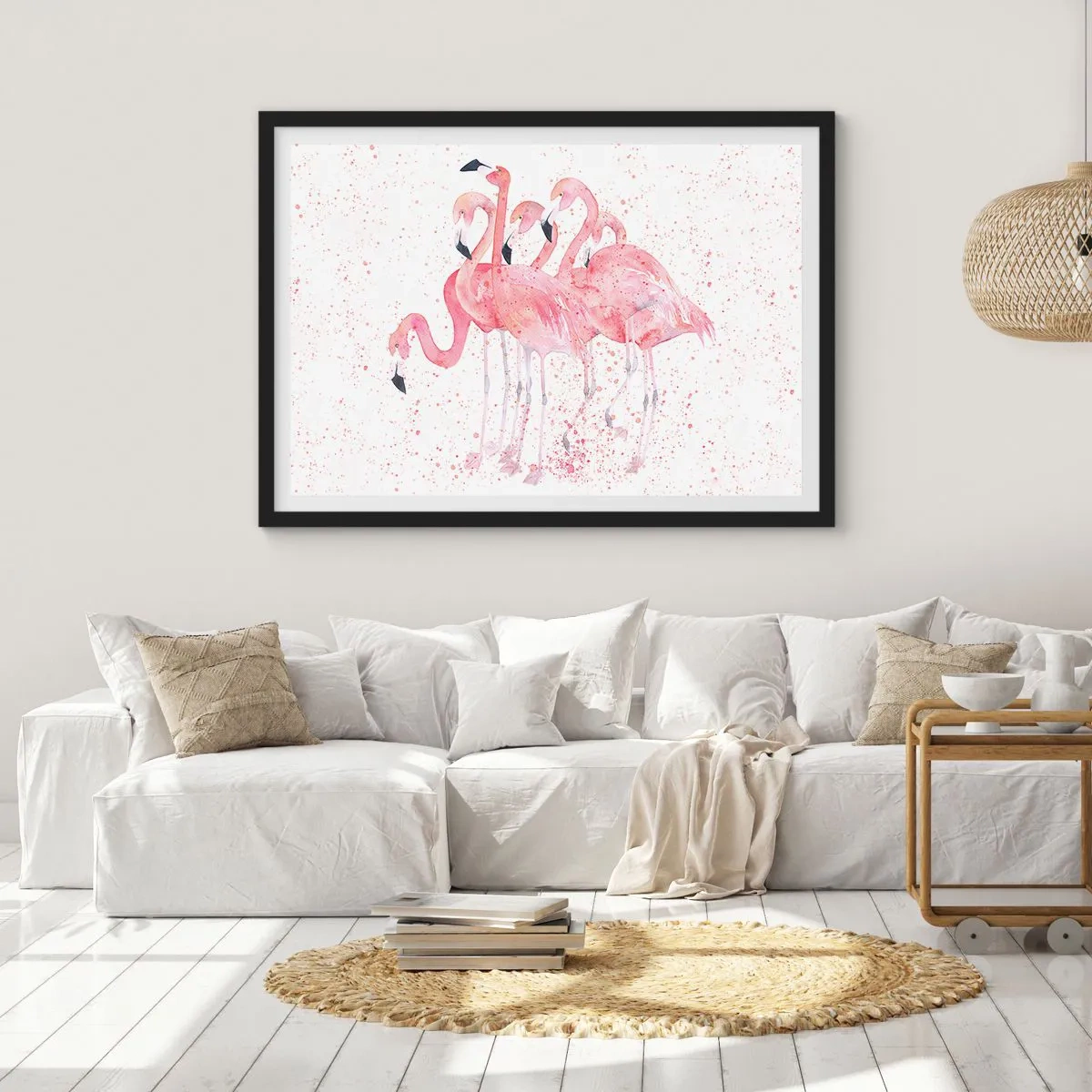 Affisch i svart ram - Rosa bandet - 50x40 cm