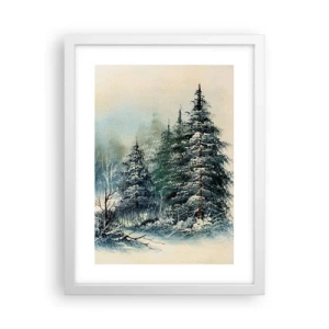 Affisch i vit ram - Redo för Julen - 30x40 cm