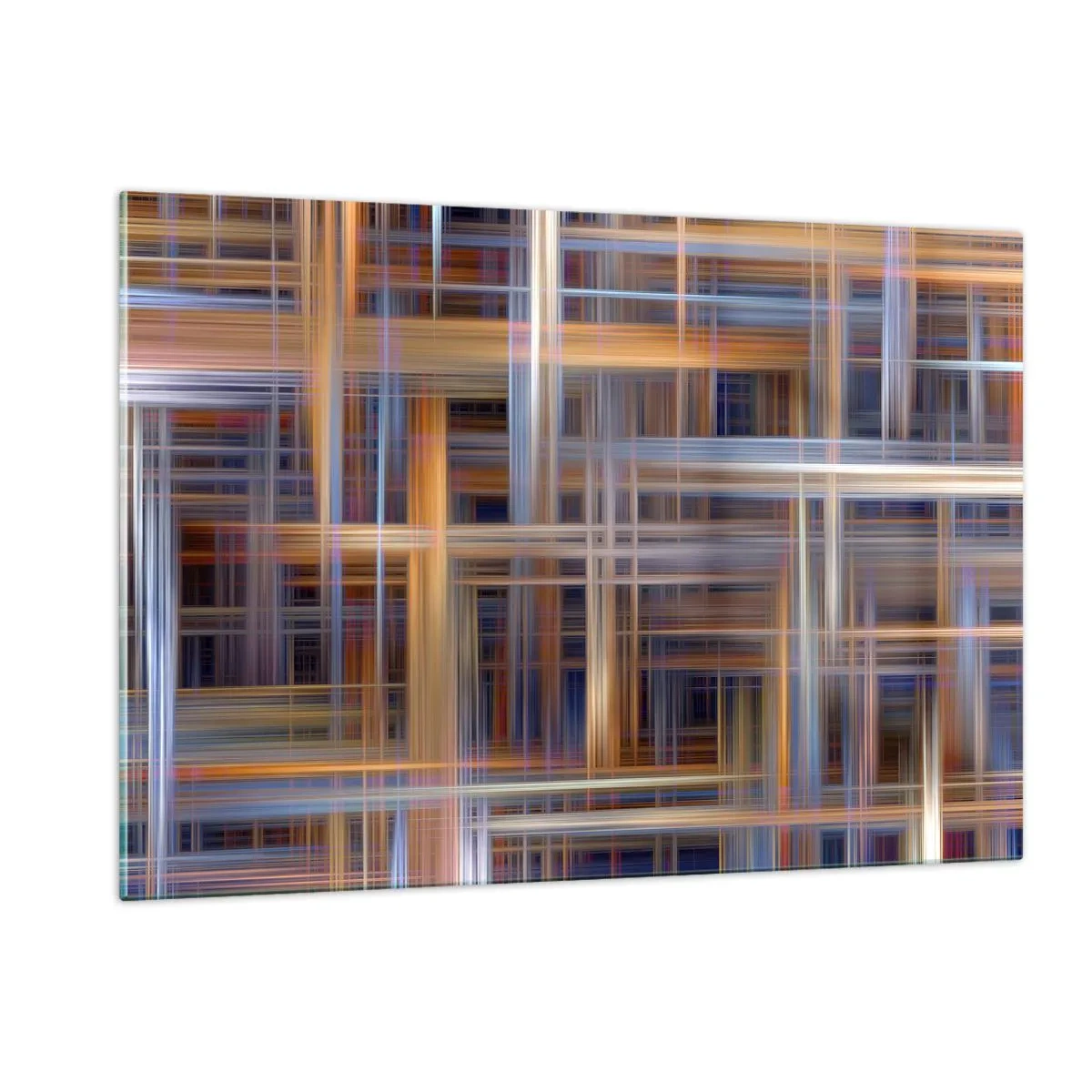 Glastavla - Bild på glas - Vävd av ljus - 120x80 cm