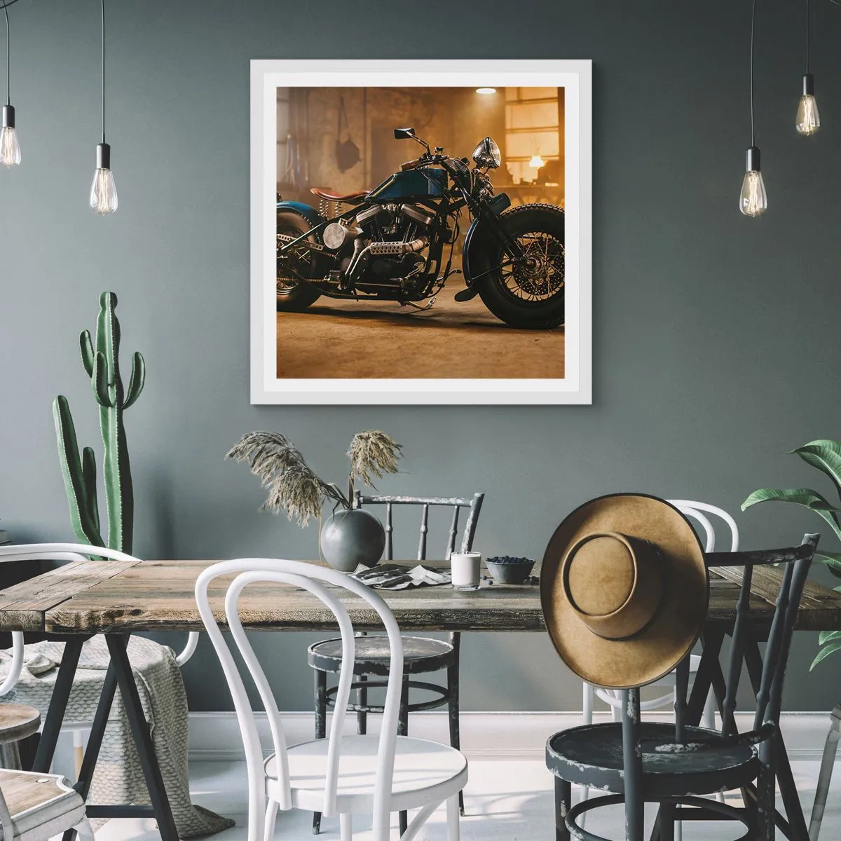 Affisch i vit ram - Jag kan allt - 40x40 cm