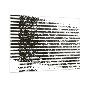 Glastavla - Bild på glas - Rytm och brus - 100x70 cm