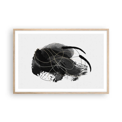 Affisch i ram av ljusek - Uppkommen ur svärta - 91x61 cm