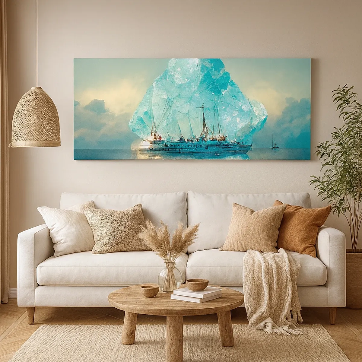 Canvastavla - Bild på duk - Arktisk briljant - 30x30 cm