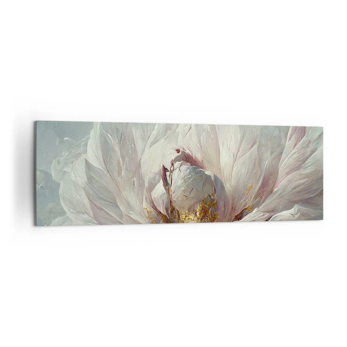 Canvastavla - Bild på duk - Blommar en gång på hundra år - 160x50 cm