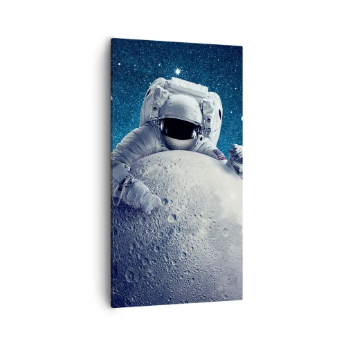 Canvastavla - Bild på duk - Skojare i rymden - 55x100 cm