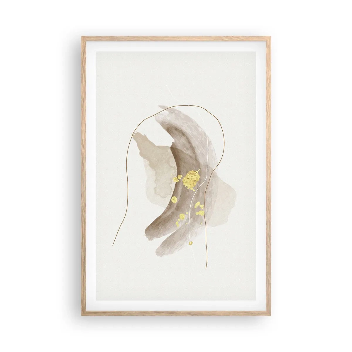 Affisch i ram av ljusek - Träffat i rummet - 61x91 cm