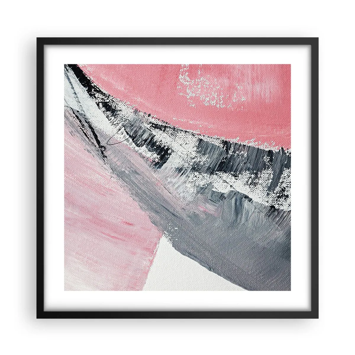 Affisch i svart ram - Anpassad komposition - 50x50 cm