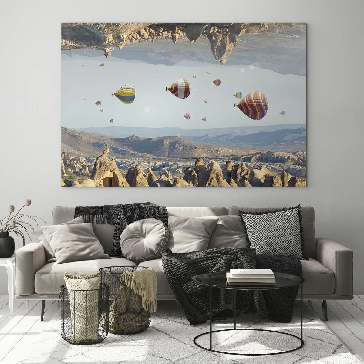 Glastavla - Bild på glas - Här är allt möjligt - 100x70 cm
