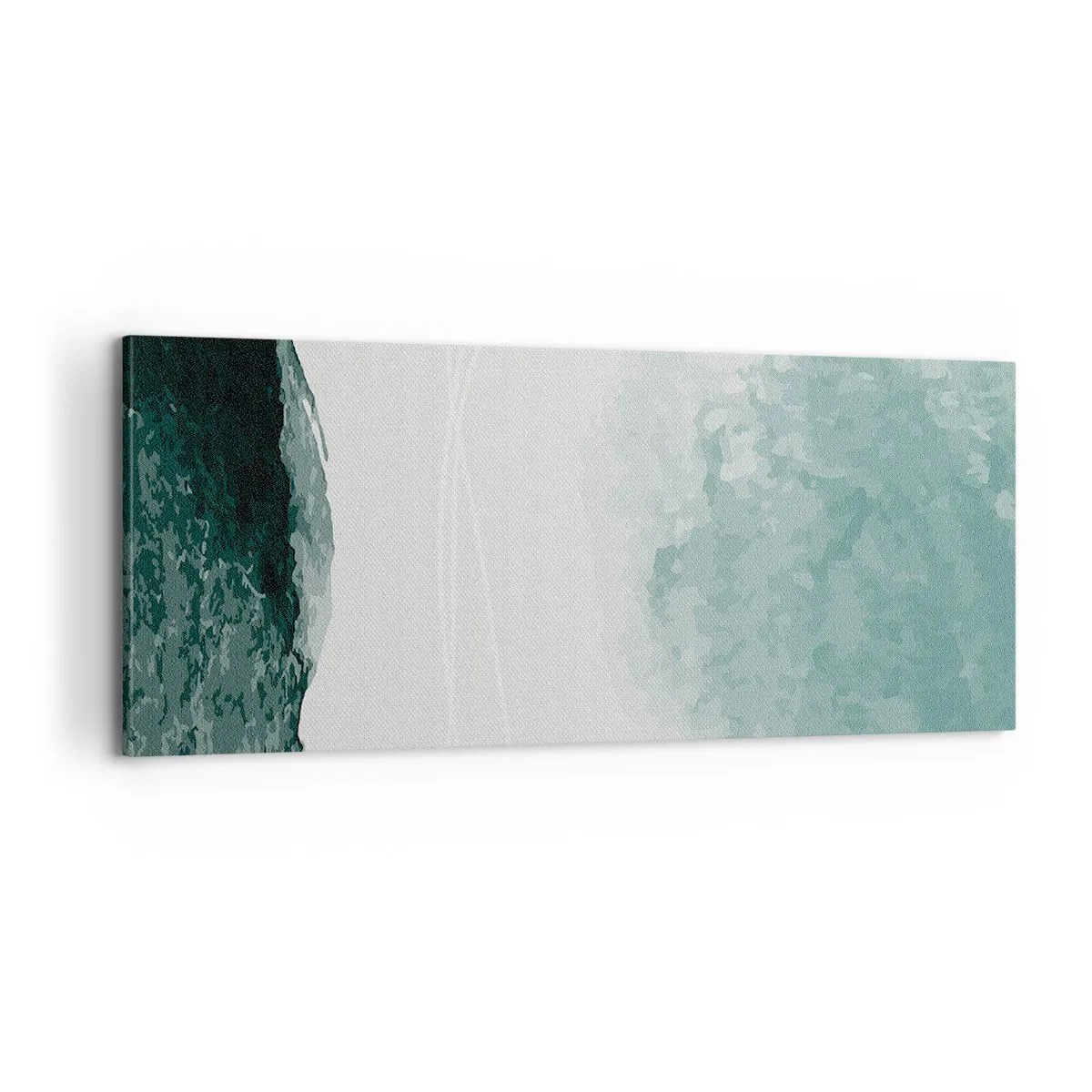 Canvastavla - Bild på duk - Ett möte med dimma - 100x40 cm