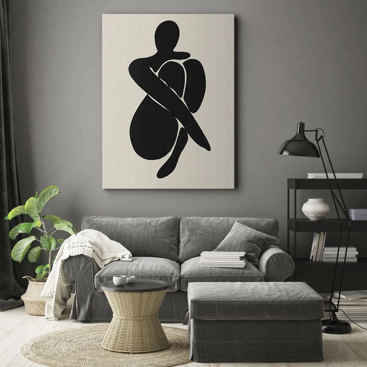 Canvastavla - Bild på duk - I min egen famn - 50x70 cm