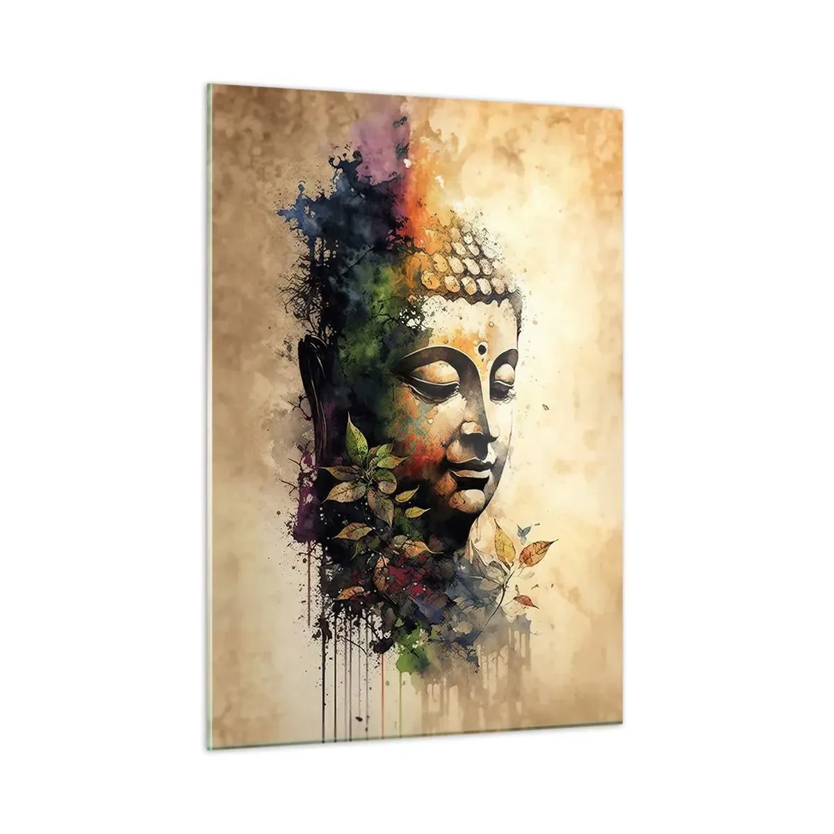 Glastavla - Bild på glas - Namaste! - 50x70 cm