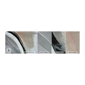 Provbit av fototapet Premium Canvas - Komposition: en båge av svart och grått - Abstraktion, Bit, Modern konst - 100x30 cm