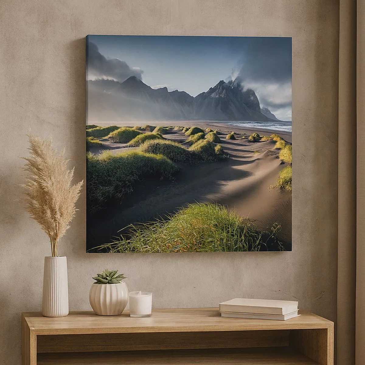 Canvastavla - Bild på duk - Elementens harmoni - 30x30 cm