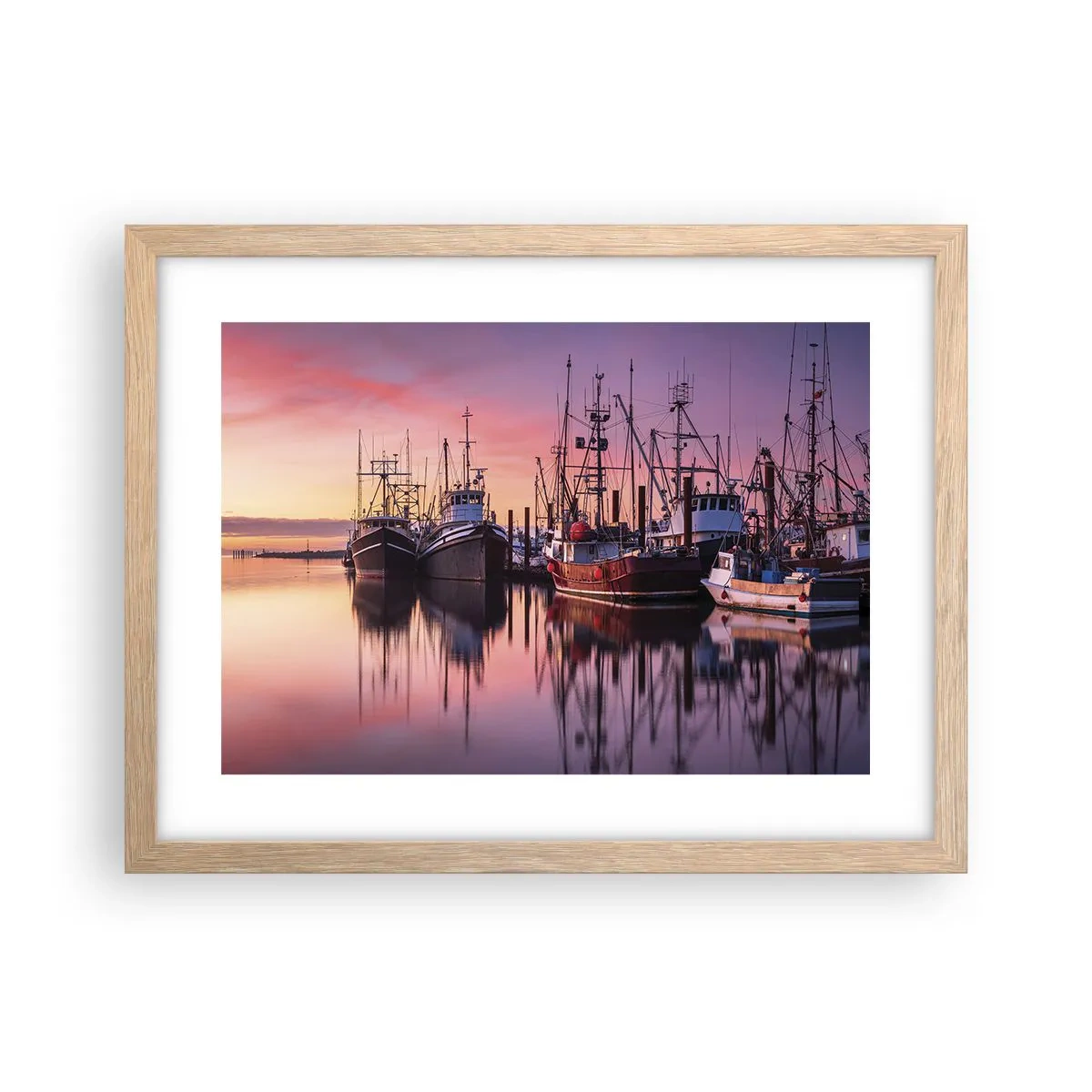 Affisch i ram av ljusek - Inför nästa dag - 40x30 cm