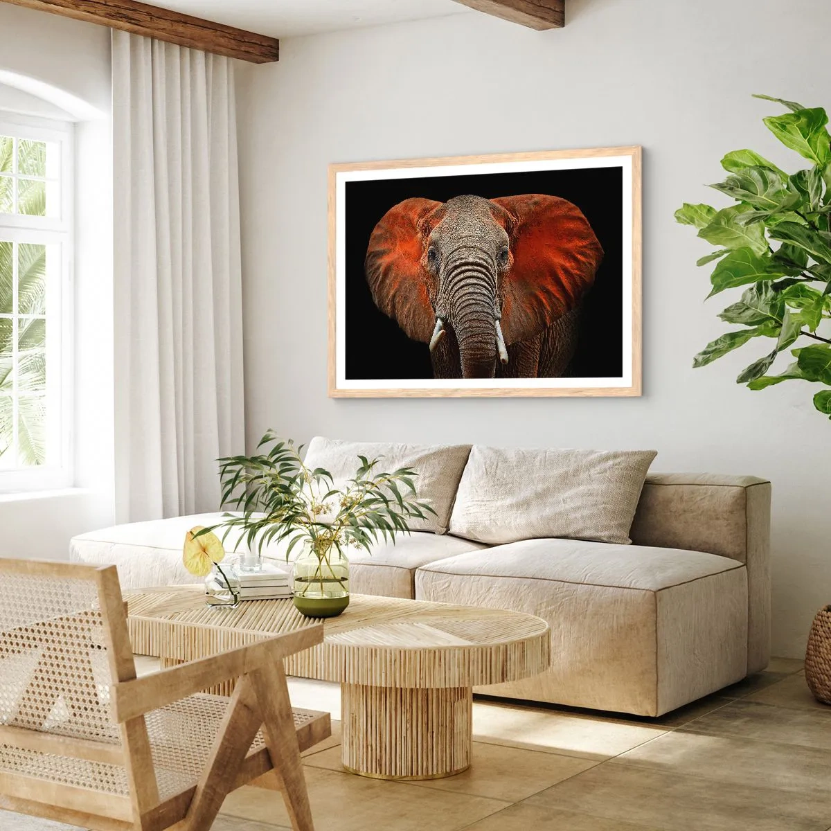 Affisch i ram av ljusek - Jag är vild, och du? - 91x61 cm