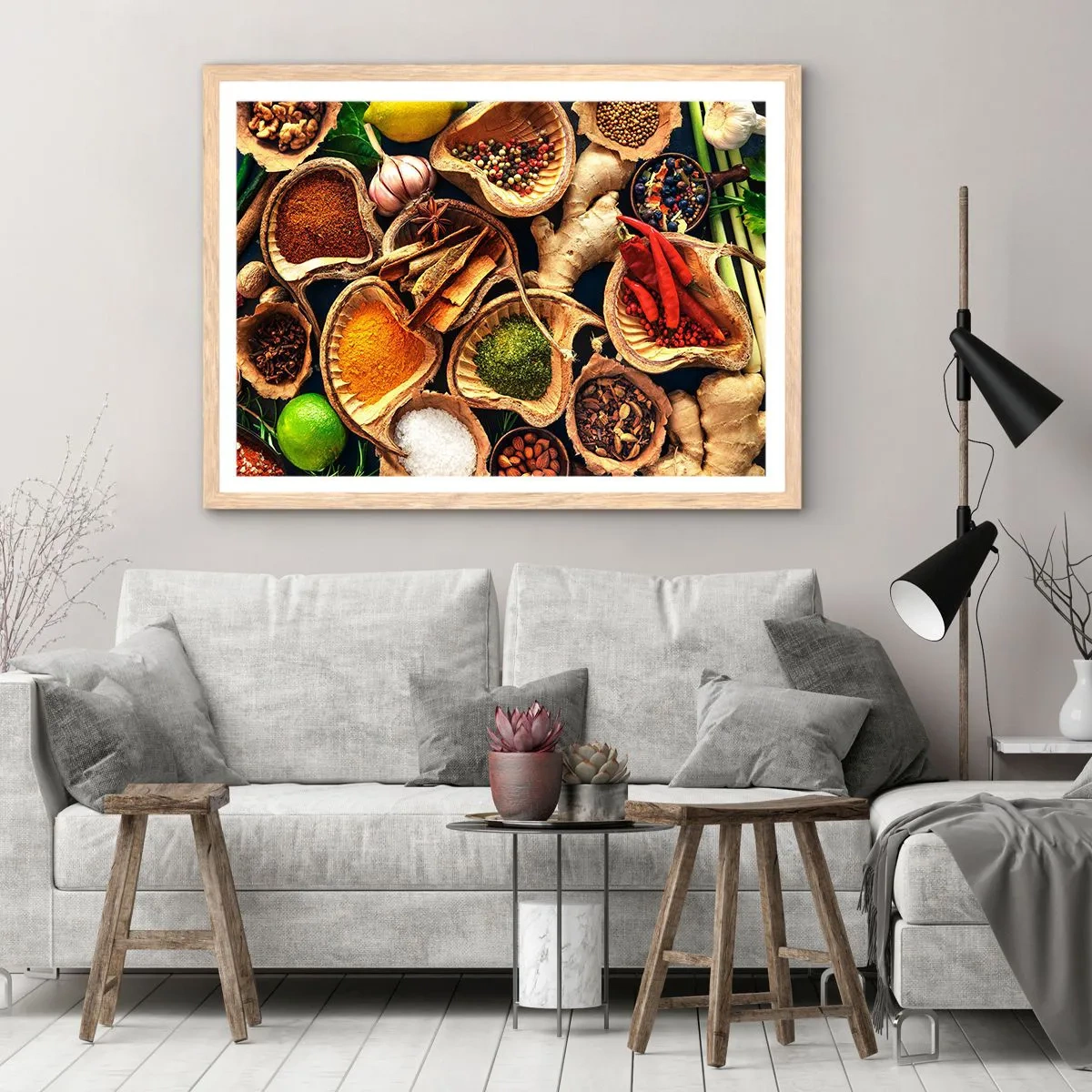 Affisch i ram av ljusek - Ta vad du vill - 40x30 cm