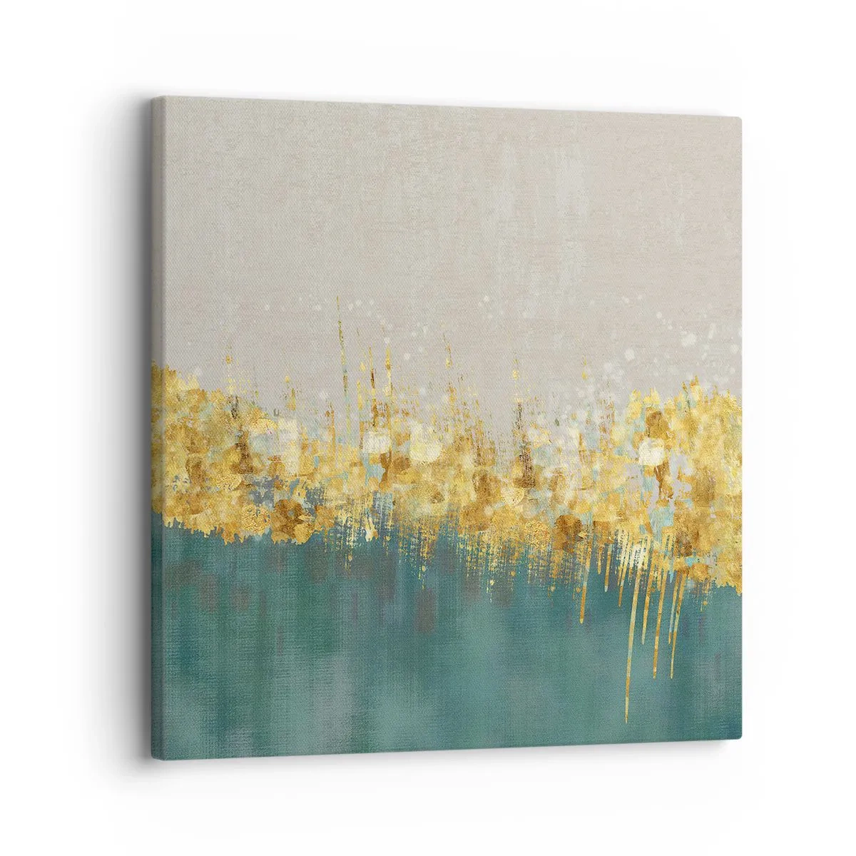 Canvastavla - Bild på duk - Den gyllene gränsen - 30x30 cm